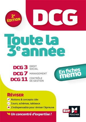 DCG, toute la 3e année : en fiches mémo