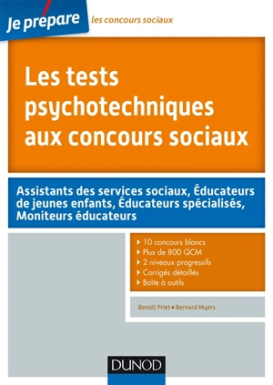 Les tests psychotechniques aux concours sociaux - Benoît Priet