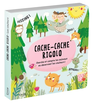 Cache-cache rigolo : cherche et compte les animaux en observant les couleurs ! - Silvie Sanza