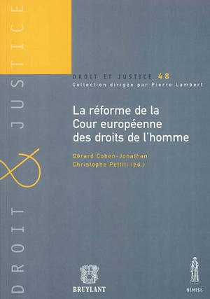 La réforme de la Cour européenne des droits de l'homme : actes de la table ronde