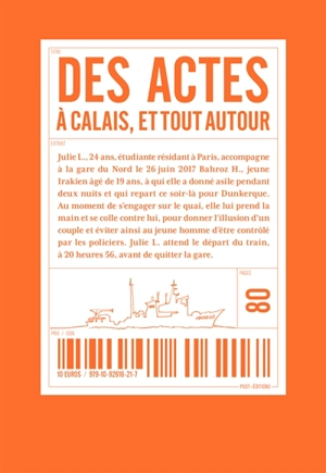 Des actes à Calais, et tout autour - Pôle d'exploration des ressources urbaines (France)