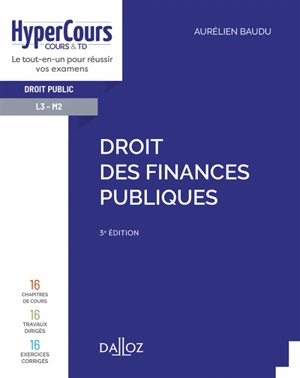 Droit des finances publiques - Aurélien Baudu