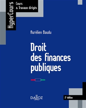 Droit des finances publiques - Aurélien Baudu