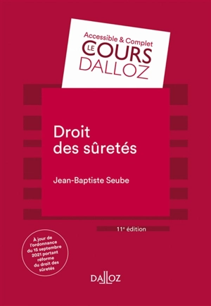 Droit des sûretés : 2022 - Jean-Baptiste Seube