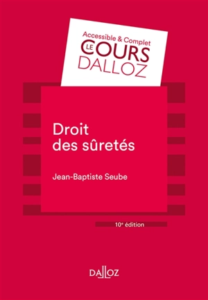 Droit des sûretés : 2020 - Jean-Baptiste Seube