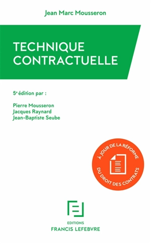 Technique contractuelle - Jean-Marc Mousseron