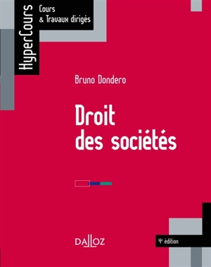 Droit des sociétés - Bruno Dondero