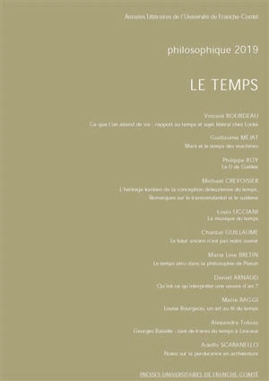 Philosophique, n° 2019. Le temps