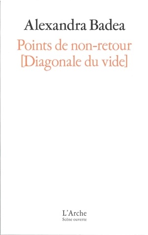 Points de non-retour : diagonale du vide - Alexandra Badea