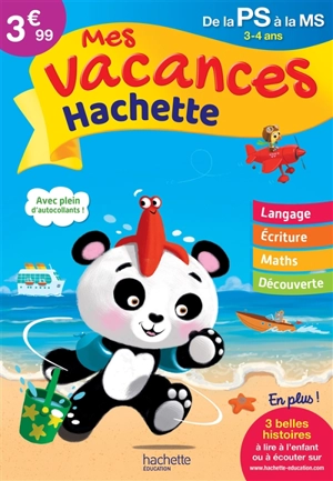 Mes vacances Hachette, de la PS à la MS, 3-4 ans - Ann Rocard
