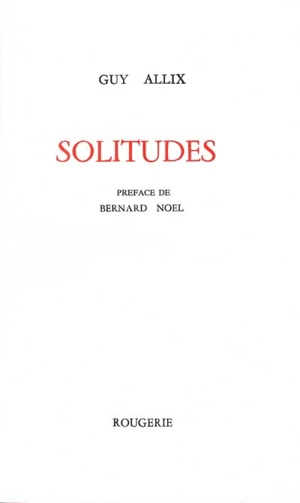 Solitudes - Guy Allix