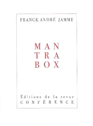 Mantra box - Franck André Jamme