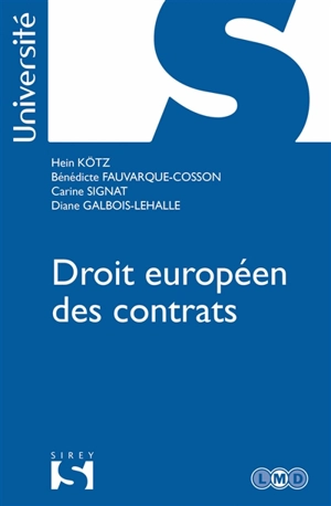 Droit européen des contrats - Hein Kötz