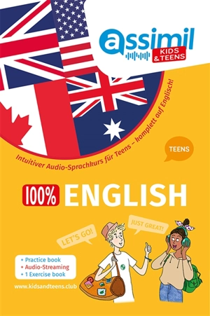 100 % English teens : intuitiver Audio-Sprachkurs für Teens : komplett auf Englisch ! - Nolwena Monnier