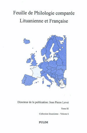 Feuille de philologie comparée lituanienne et française, n° 3