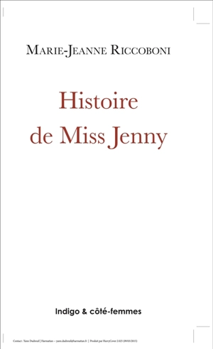 Histoire de Miss Jenny - Marie-Jeanne Riccoboni