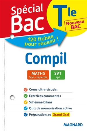 Compil terminale, nouveau bac : maths spé + expertes, SVT spé : 120 fiches pour réussir ! - Vito Punta