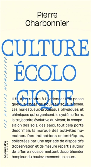 Culture écologique - Pierre Charbonnier