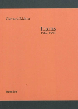 Textes : 1962-1993 - Gerhard Richter