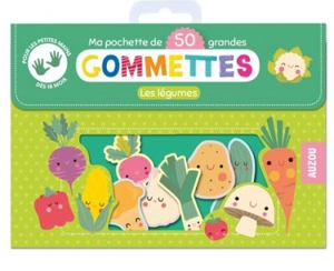 Les légumes : ma pochette de 50 grandes gommettes - Inga Wilmink