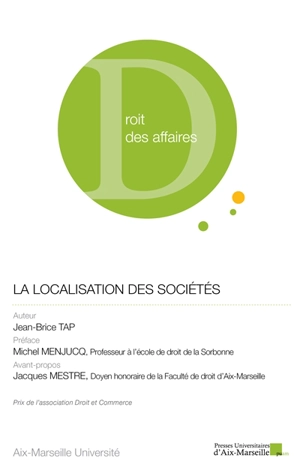 La localisation des sociétés - Jean-Brice Tap