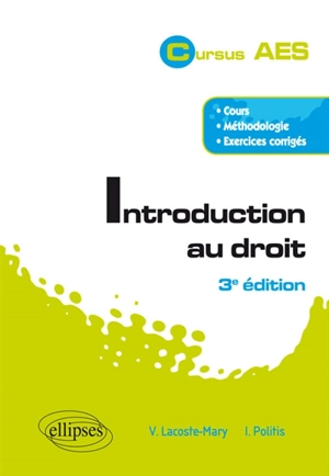 Introduction au droit - Valérie Lacoste-Mary