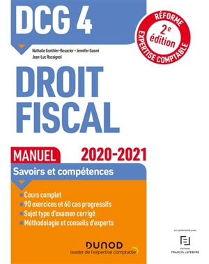 DCG 4, droit fiscal : manuel : 2020-2021 - Nathalie Gonthier-Besacier