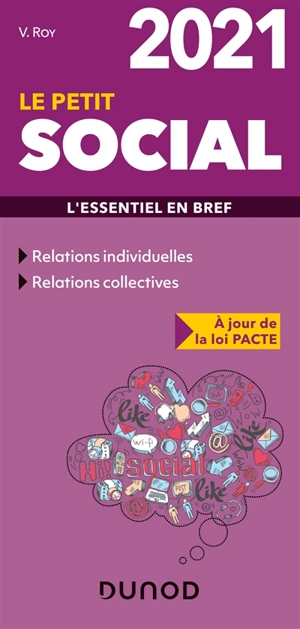 Le petit social 2021 : l'essentiel en bref - Véronique Roy