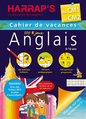 Cahier de vacances anglais Harrap's du CM1 au CM2, 9-10 ans - Gaëlle Amiot-Cadey