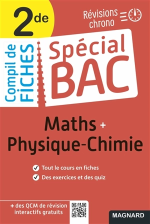 Compil de fiches maths + physique chimie 2de : révisions chrono - Fabrice Fortain