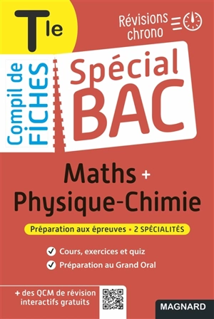 Compil de fiches maths + physique chimie terminale : révisions chrono : préparation aux épreuves, 2 spécialités - Vito Punta