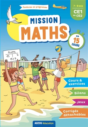 Mission maths : 7-8 ans, CE1 au CE2 - Maud Letellier