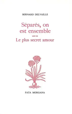 Séparés, on est ensemble. Le Plus secret amour - Bernard Delvaille