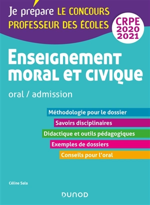 Enseignement moral et civique : oral, admission, CRPE 2020-2021 - Céline Sala