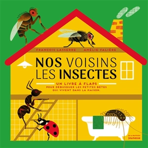 Nos voisins les insectes : un livre à flaps pour débusquer les petites bêtes qui vivent dans la maison - François Lasserre