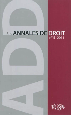 Annales de droit (Les), n° 5