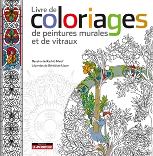 Livre de coloriages de peintures murales et de vitraux - Rachid Maraï