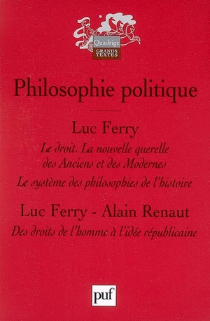 Philosophie politique - Luc Ferry