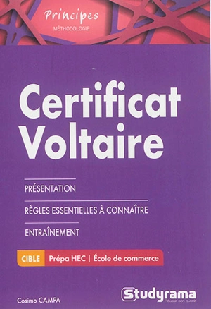 Certificat Voltaire - Cosimo Campa