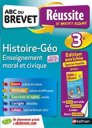 Histoire géo, enseignement moral et civique 3e : nouveau brevet - Grégoire Pralon