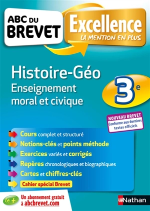 Histoire géo, enseignement moral et civique 3e : nouveau brevet - Sandrine Gstalter