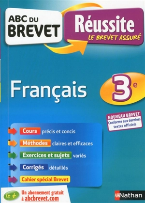 Français 3e : nouveau brevet - Cécile de Cazanove