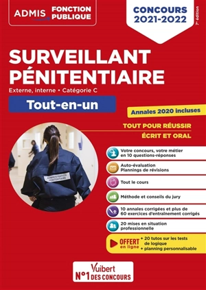 Surveillant pénitentiaire : externe, interne, catégorie C, tout-en-un : concours 2021-2022 - Christophe Blondel Deblangy