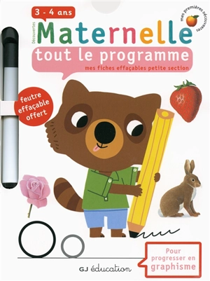 Découvertes maternelle, tout le programme : mes fiches effaçables petite section, 3-4 ans : pour progresser en graphisme - Delphine Gravier-Badreddine