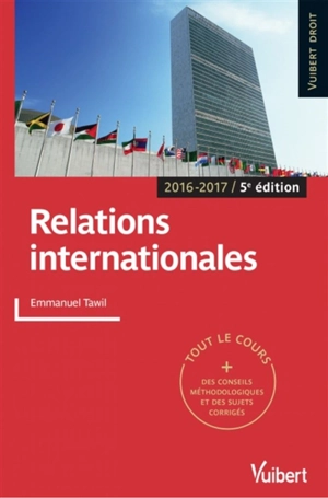Relations internationales : 2016-2017 - Emmanuel Tawil