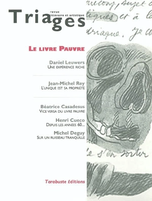 Triages, supplément, n° 2003. Le livre pauvre - Daniel Leuwers