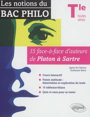 Les notions du bac philo : terminale toutes séries : 15 face-à-face d'auteurs de Platon à Sartre - Agnès de Calonne