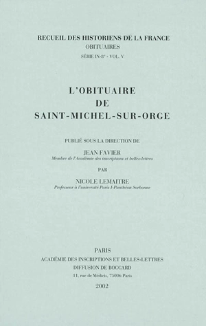 L'obituaire de Saint-Michel-sur-Orge