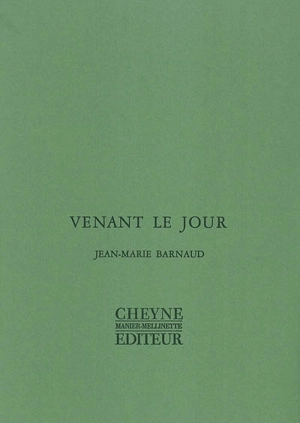 Venant le jour - Jean-Marie Barnaud