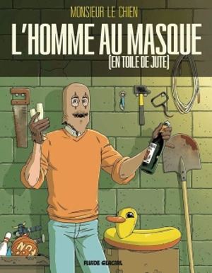 L'homme au masque (en toile de jute) - Monsieur le Chien